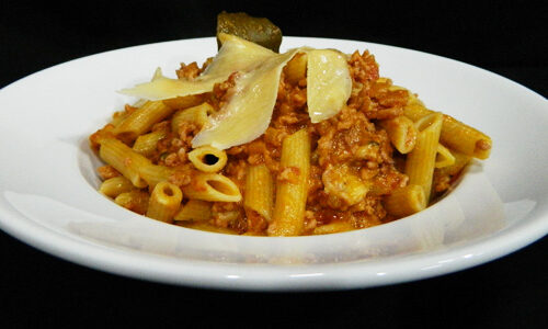 Traditional Pork & Veal Ragu with Penne