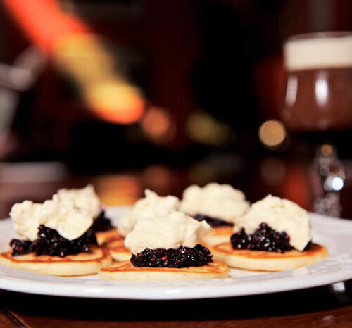 Drop Scones with Blackberry Compote