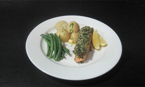 Herb Crusted King Salmon