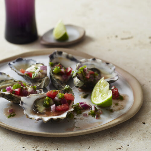 Oysters with Pico de Gallo