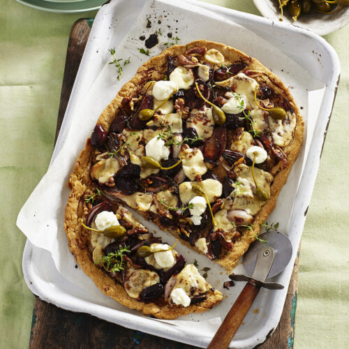 Goats Cheese Tart with Pinot Eschallots & Walnuts