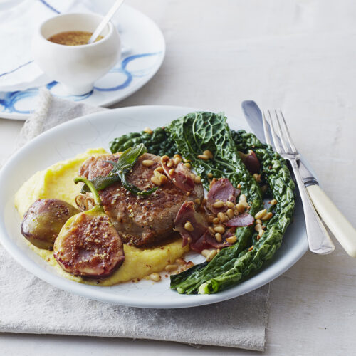 The Perfect Pork Steak with Polenta