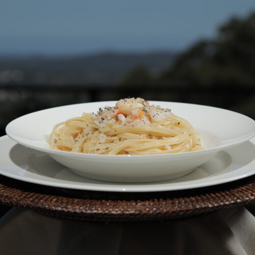 Linguine with Spanner Crab and Lemon Myrtle