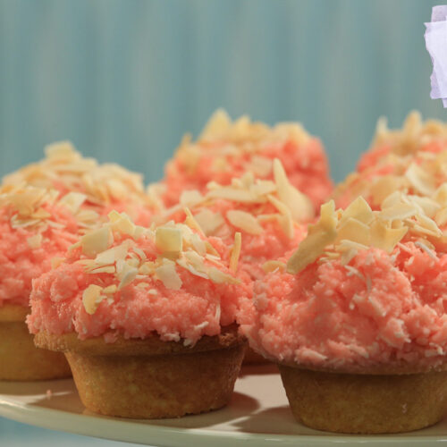 Coconut Ice Cupcakes