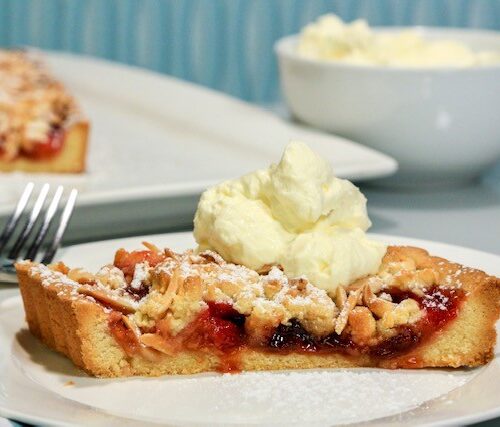 Five Spice Plum & Almond Crumble Pie