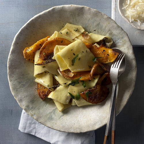 Rag Pasta with Pumpkin & Sage