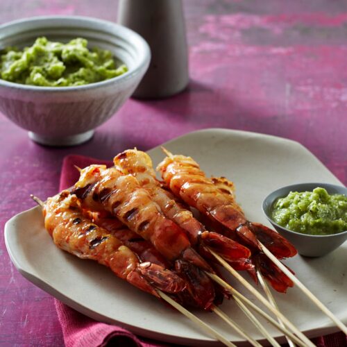 Churrasco Prawns with Aji Sauce