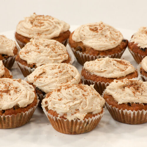 Little Christmas Cakes with Eggnog Buttercream