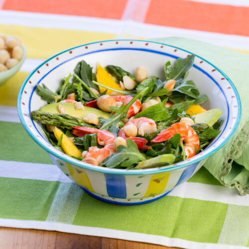 Prawn Salad with Macadamia Dressing