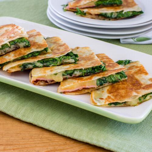 Hidden Onion and Cheese Quesadilla