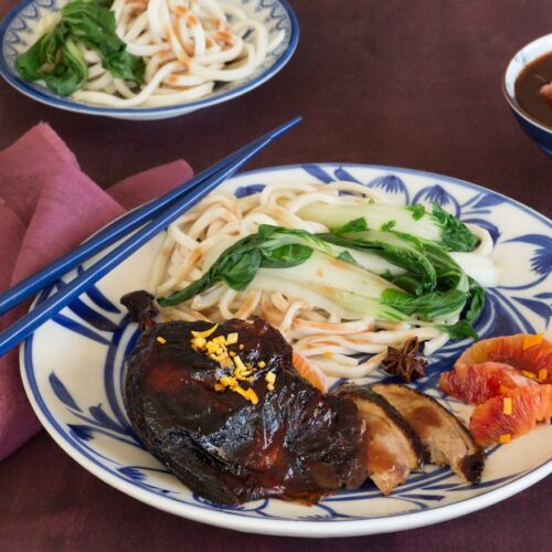 Glazed Chinese Duck with Redbelly Blood Orange and Ginger