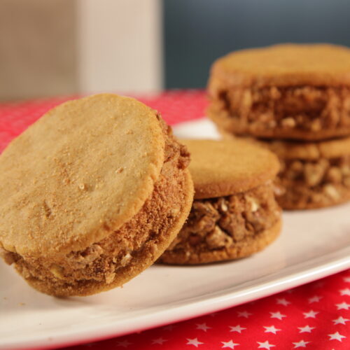 Caramel Ice-Cream Biscuits