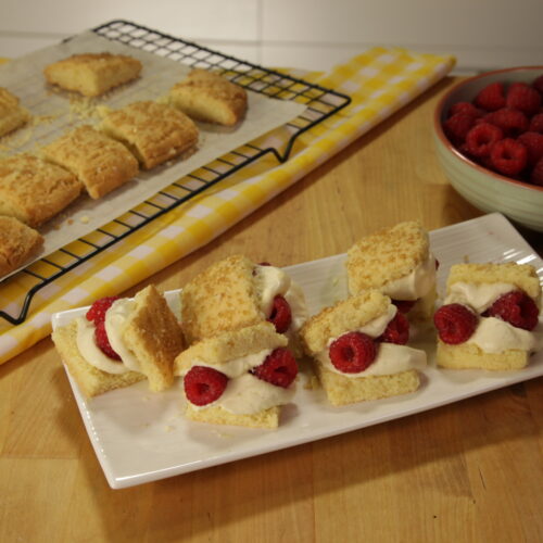 Raspberries & Cream Shortcakes