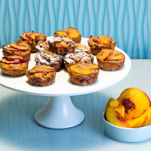 Little Festive Summer Stone Fruit and Ricotta Cakes