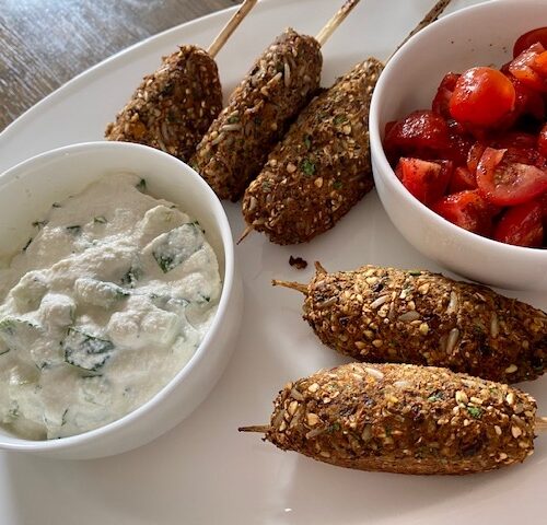 Middle Eastern Kofte with Tzatziki