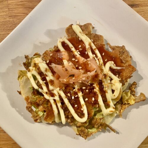 Easy Okonomiyaki or Japanese Pancakes