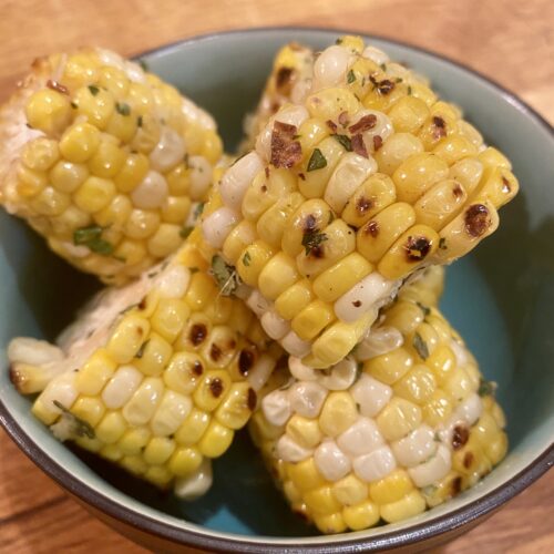 Grilled Chilli and Parmesan Corn