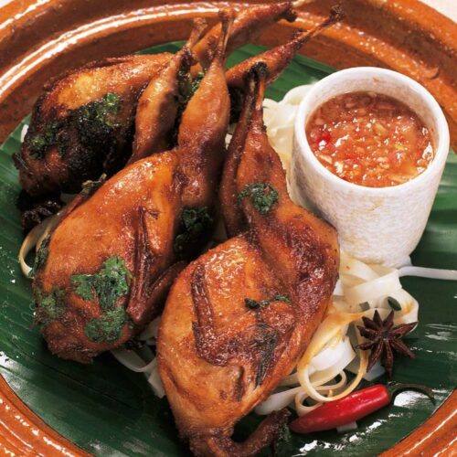 Spiced Quail with Nam Jim