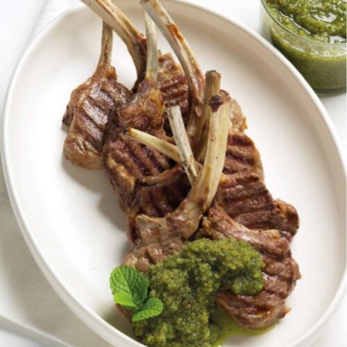 Lamb Cutlets with Mint Pesto