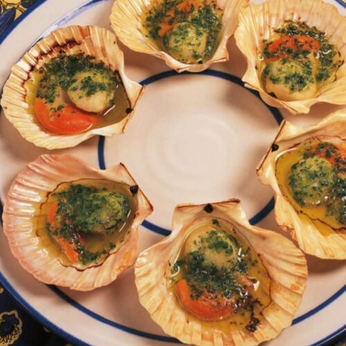 Scallops with Ginger, Shallots and Sesame