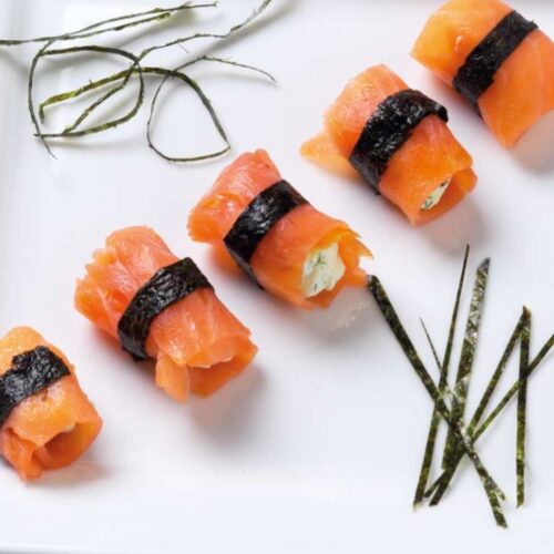 Smoked Salmon and Nori Rolls