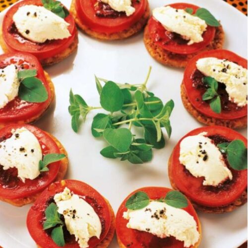 Tomato Tarts with Fetta and Tapenade