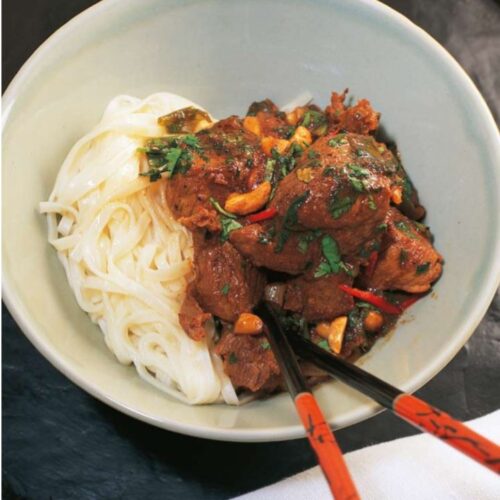 Spicy Pork Stir-fry with Noodles