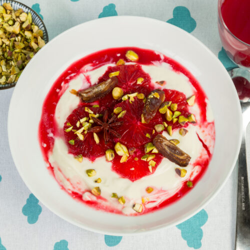 Blood Orange Compote with Yoghurt