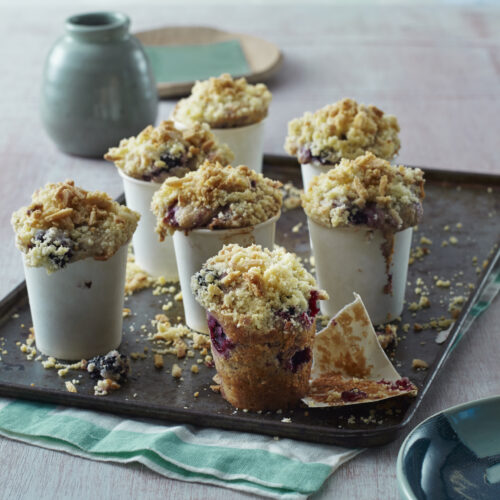 Apple & Blackberry Crumble Muffins