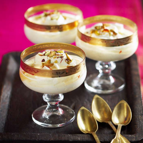 Saffron Yoghurt with Cardamom & Pistachios