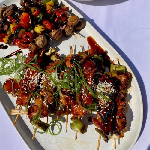 BarbeCURE Chicken & Veggie Skewers